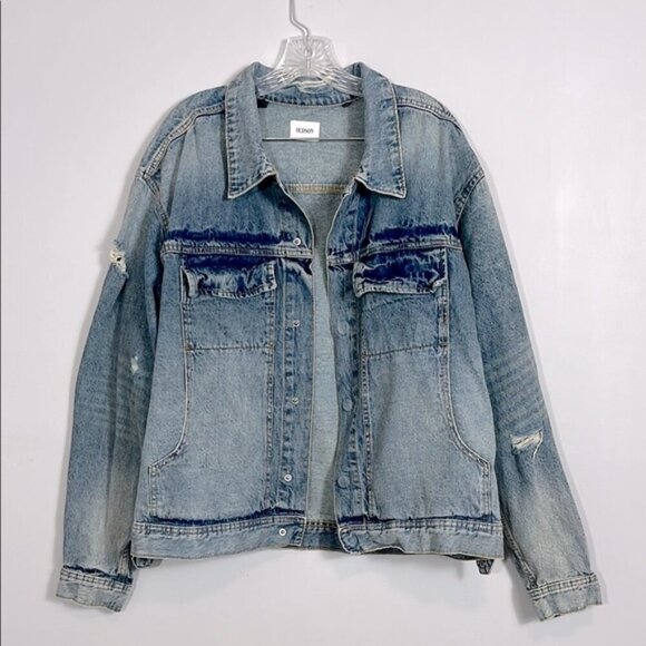 Hudson Jasper Mens Jean Jacket Size XL - Picture 1 of 7